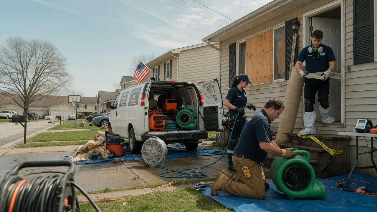 Water Damage Restoration in Le Roy, IL near me